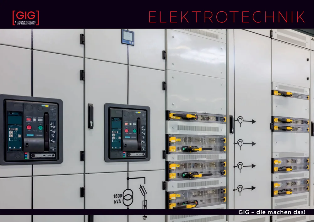 Titelseite der Elektrotechnik-Broschüre