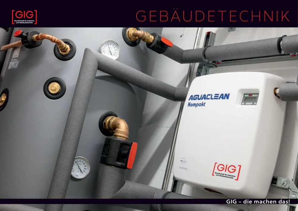 Titelseite der Gebäudetechnik-Broschüre