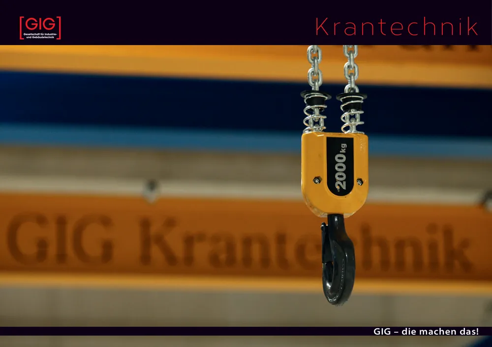 Titelseite der Krantechnik-Broschüre